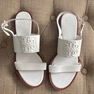Tory Burch White Sandals